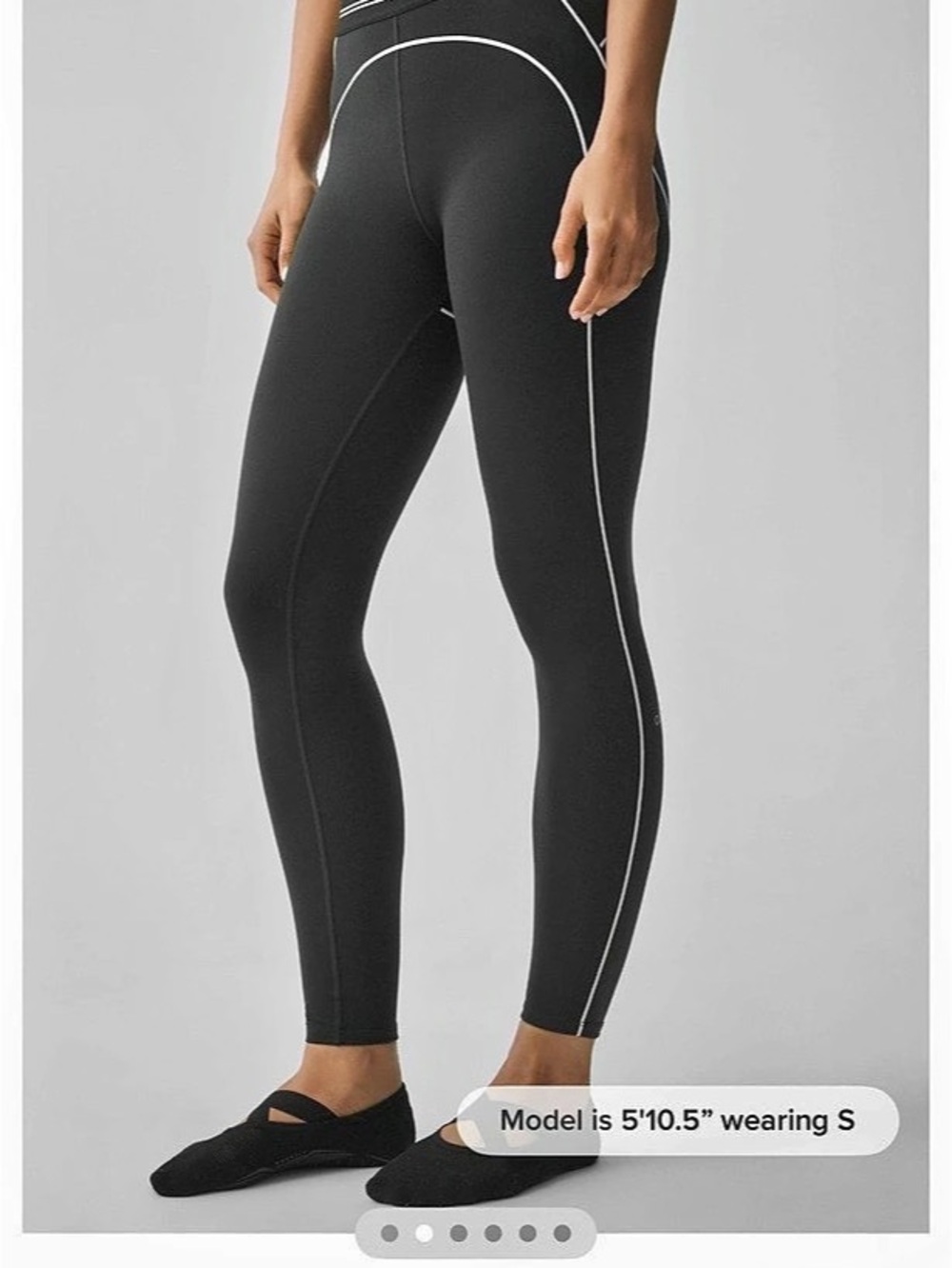 Alo Yoga Airbrush High-Waist Heart Throb Legging Black & White Size Large